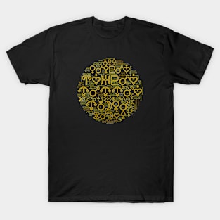 Astrology Symbols Word Cloud (10) T-Shirt